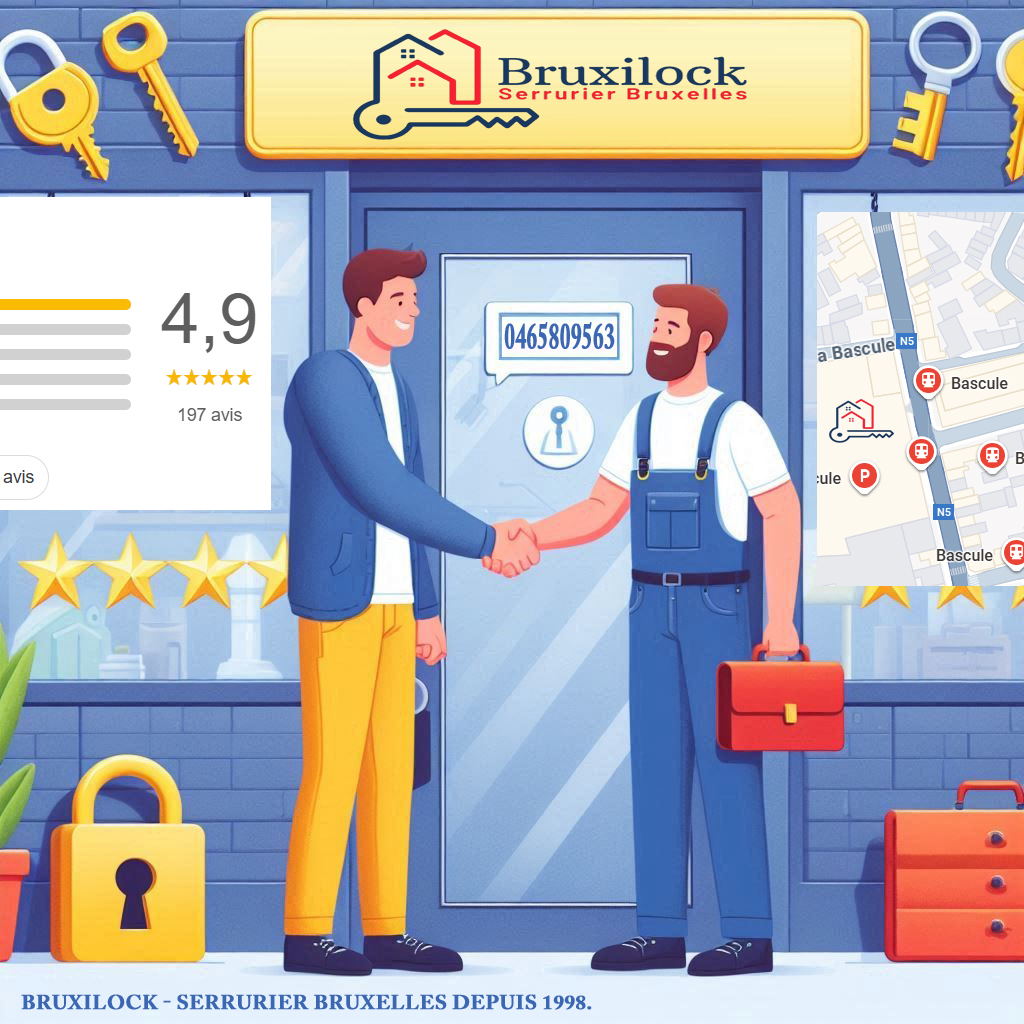 Avis Google - Avis clients - Bruxilock La Bascule - Chaussée de Waterloo 715 1180 Uccle Bruxelles