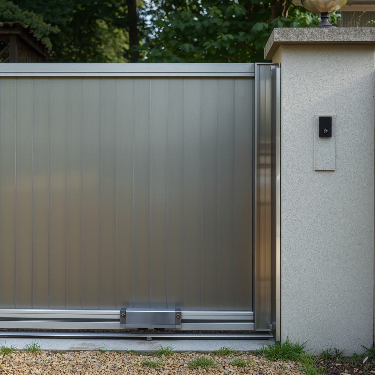 Portail automatisé anti-soulèvement - Villa à Watermael-Boitsfort - Bruxilock