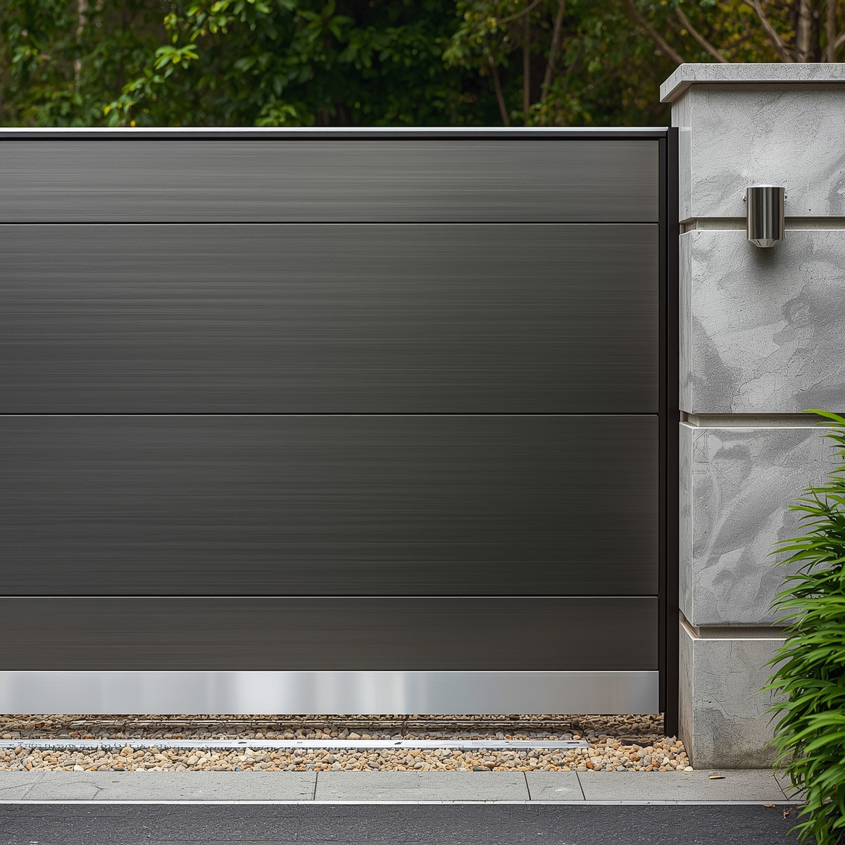 Portail automatisé anti-soulèvement - Villa à Watermael-Boitsfort - Bruxilock