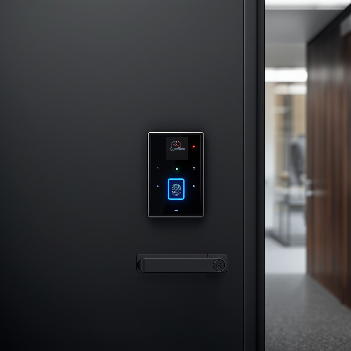 Serrure intelligente avec cylindre A2P - Porte d'entrée résidentielle - Bruxilock