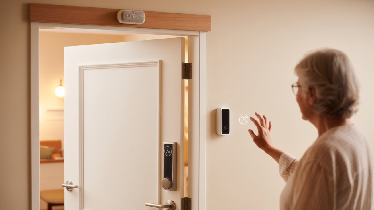 Système vocal - gestuel - Résidence pour seniors - Bruxilock